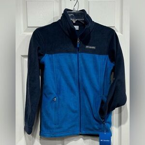 Columbia Kids Boys Medium Steens Mountain II Fleece Jacket Blue Navy NWT